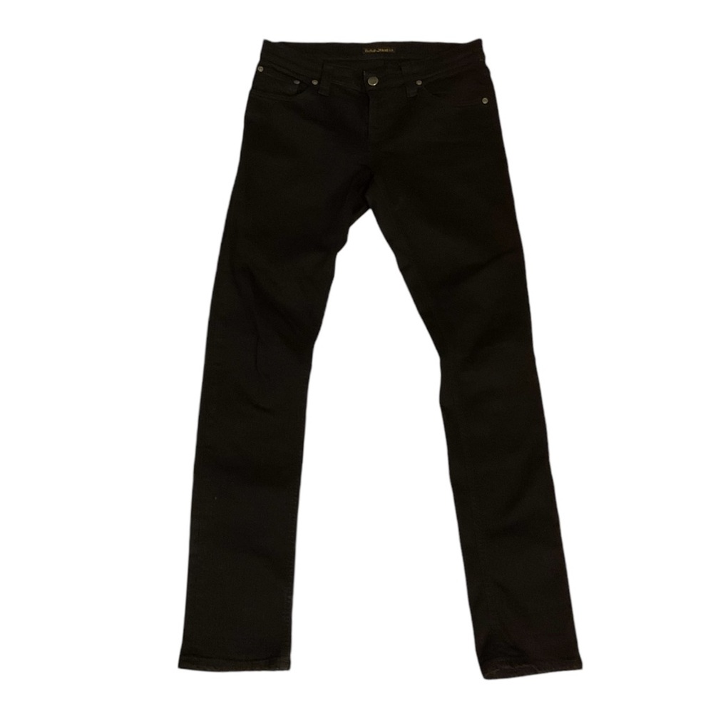 Nudie Jeans Mens Tight Long John Black Skinny Jeans